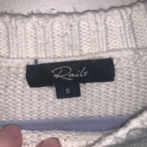 Rails Zoey Intarsia Star Cotton & Cashmere Sweater S - Picture 6 of 14